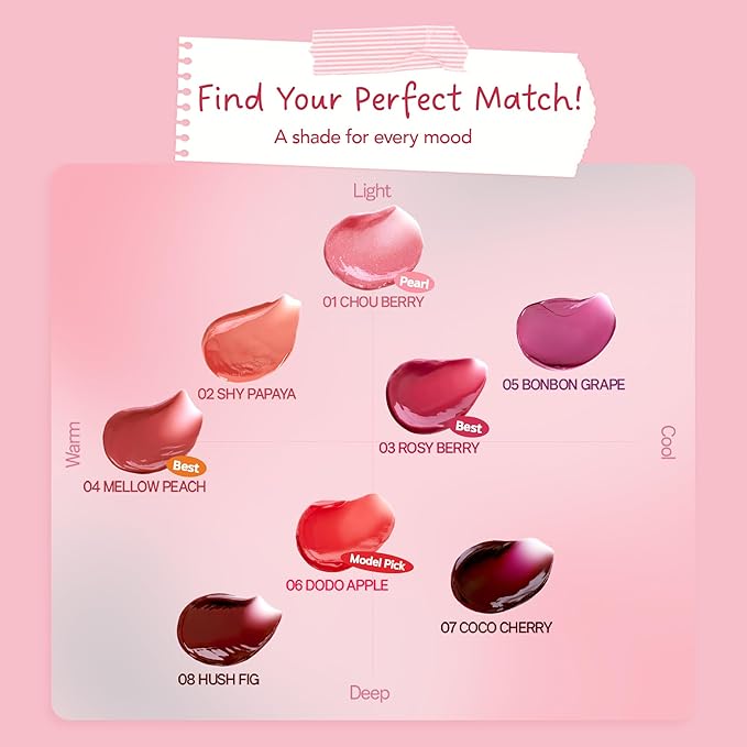 FRUDIA Korean Makeup Lip + Cheek Glow Jam |Long lasting, Moisturizing & Plumping | Non - Sticky & Glossy Color for Eyes, Lips & Cheeks |Rosy Berry – Rosy raspberry pink - 4.5 gm