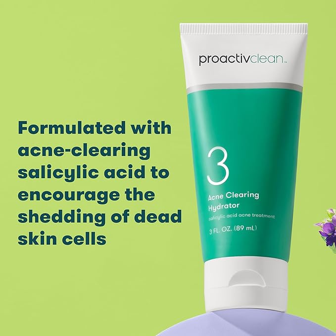 Proactiv Clean Acne Clearing Hydrator- Gentle Daily Face Moisturizer for Women and Men- Salicylic Acid Acne Treatment Cream Facial Lotion with Hyaluronic Acid and Vitamin E- 3oz