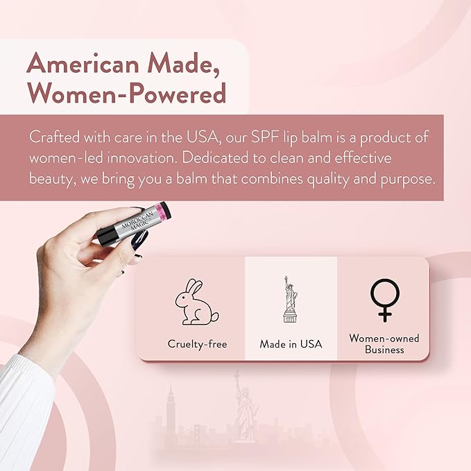 Moroccan Magic Coconut Almond SPF 15 Lip Balm | Argan Oil & Essential Oils | Family Owned | Cruelty Free | 2 Pack