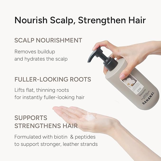 Intensive Korean Rice Water Shampoo – Repair for Thinning Hair w/Protein Complex, Biotin & Salicylic Acid – Volumizing & Scalp Nourishing – Sulfate/Paraben/Silicone-Free – Hinoki Bloom – 500ml