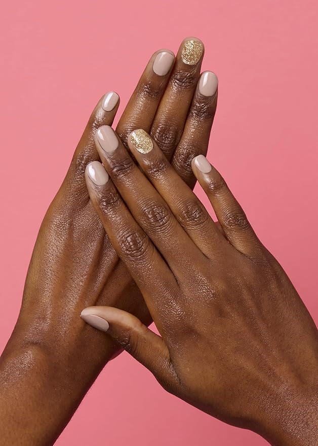 ohora Semi Cured Gel Nail Strips (N Nudist) - Nude, Solid, Works with Any UV/LED Lamps, Salon-Quality, Long Lasting, Easy to Apply & Remove - Includes 2 Prep Pads, Nail File & Wooden Stick