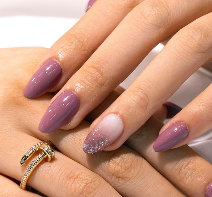 Curvlife Soft Gel Press on Nails with French Tips, Leopard -Print Style Glossy Medium Size Design Full Cover 15 Sizes Gel Nails, Women Reusable Nail Kit with Nail Glue Adhesive Tabs Nail File