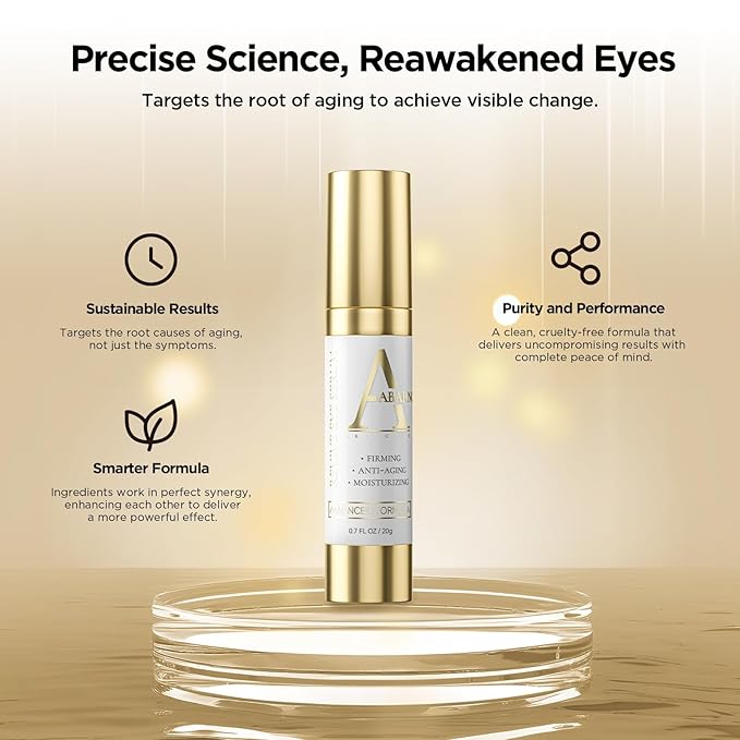 Hydrating Eye Serum for Dark Circles and Puffiness – Caffeine, Retinol, Niacinamide, Peptides – Anti-Wrinkle, Firming, Smooths Fine Lines – Under Eye Treatment – 0.7 fl. oz