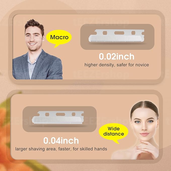 Dermaplane Razor for Women Face with 20PCS Blades,Professional Facial Razors for Peach Fuzz and Eyebrow Hair Removal,Stainless Steel Multipurpose Face Shavers with Gift (Black)