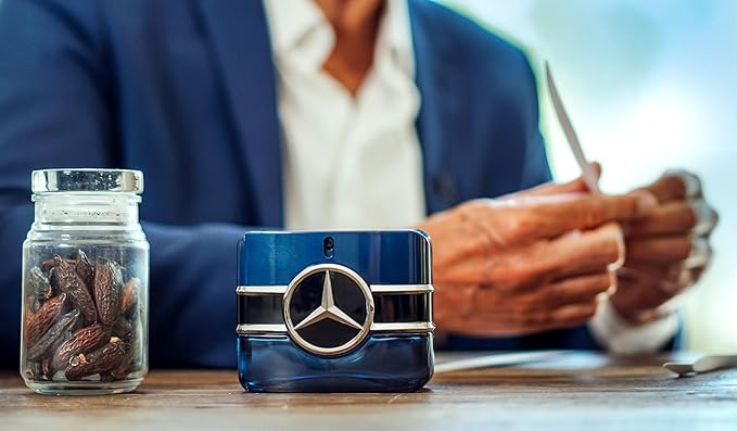 Mercedes-Benz Sign - Eau de Parfum for Men - Long Lasting Mens Cologne - Tonka Bean, Lavender, Patchouli Cologne for Men - Perfume for Men - 3.4 oz