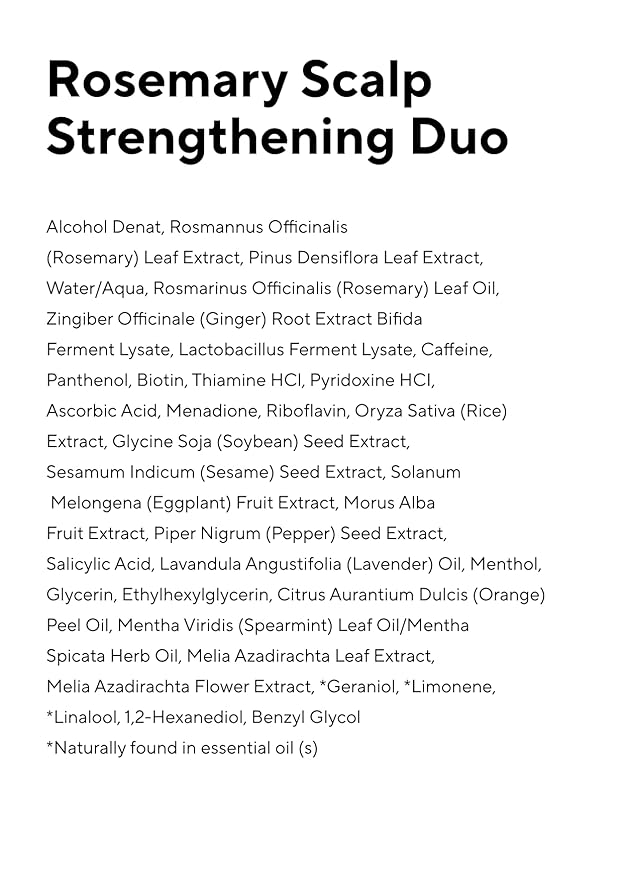 AROMATICA Rosemary Scalp Strengthening Enhancer Duo Set - Scalp Serum for Hair Growth & Itchy Scalp Treatment with Rosemary Oil | Dandruff Treatment and Oily Scalp Moisturizer, Scalp Treatment Set