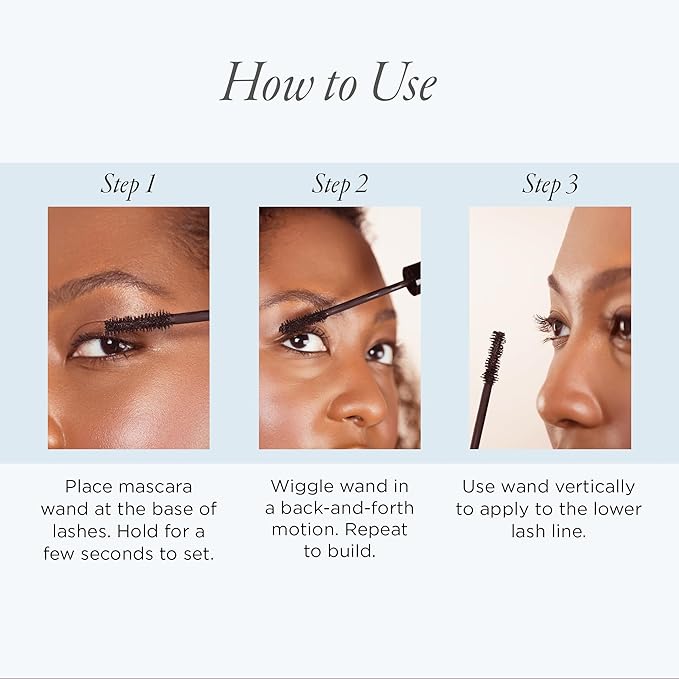 PÜR Beauty Bio Charged Plant-Powered Volumizing Mascara - Waterproof, Lightweight & Long-Lasting Vegan Lash Mascara for Volume & Length - Strengthen & Amplify the Look of Lashes – Natural & BPA Free