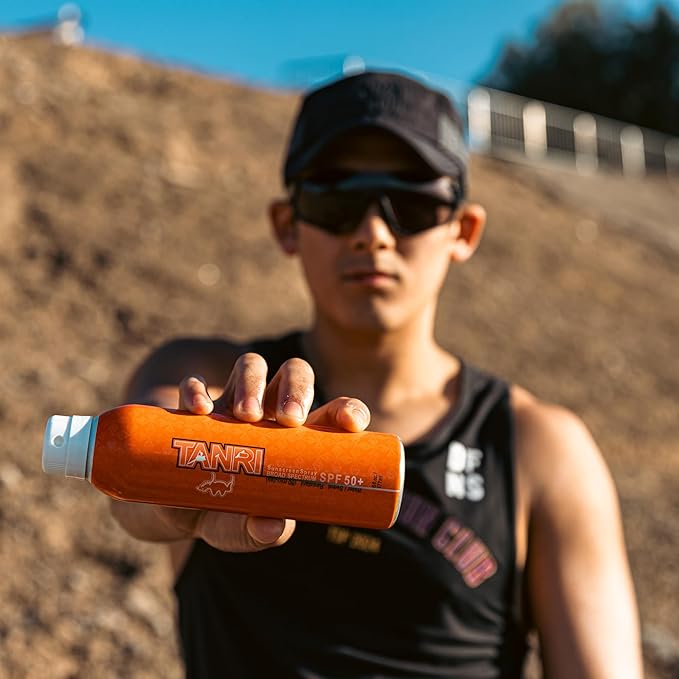 TANRI SPF50+ Sunscreen Spray; Hawaii 104 Reef Act Compliant; Sunscreen Spray for Face and Body; Water & Sweat Proof; Octinoxate & Oxybenzone Free; Broad Spectrum UVA/UVB Protection; (2-Pack)