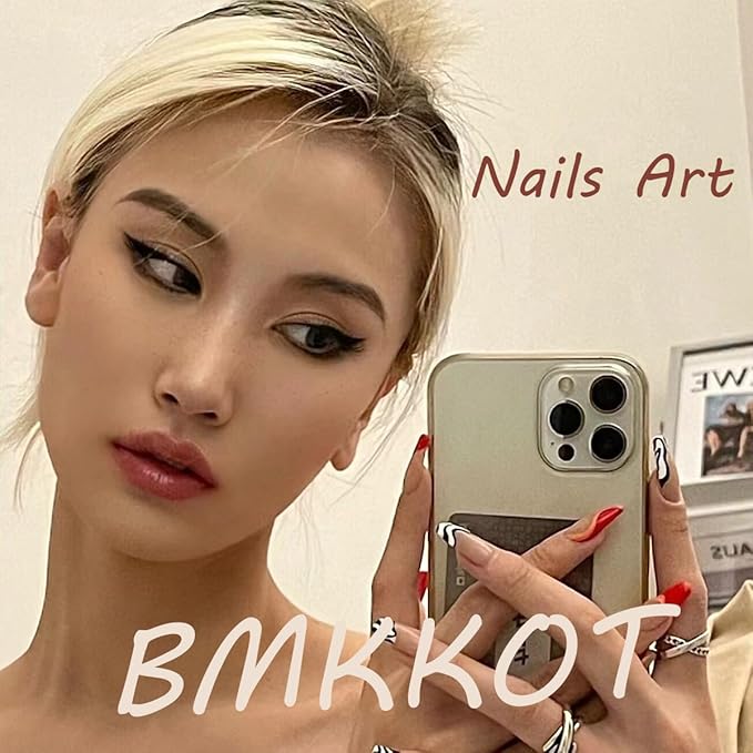 24Pcs Gold French Tip Press on Nails Medium Almond Fake Nails with Glitter Rhinestones Full Cover Acrylic Nails Gold Chrome Glue on Nails Almond Artificial False Nails French Stick on Nails for Women