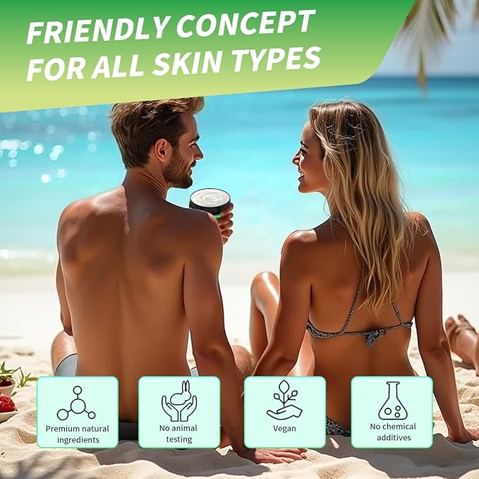 Intensive Tanning Gel, Browning Tan Accelerator Cream, Outdoor Indoor Sun Tanning Oil Lotion with Carrot, Fast Deep Bronzer & Long-Lasting Glow, 3.5 Fl Oz, Tropical Coconut Scent