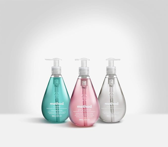 Method Gel Hand Soap, Pink Grapefruit, 12 oz, 3 pack, Packaging May Vary