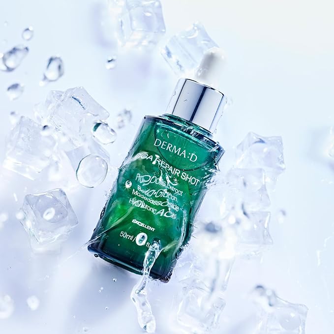 CICA Repair Ampoule (1.69 fl oz) - Calming & Hydrating Korean Face Serum with Hyaluronic Acid, Beta-Glucan, Propolis & Madecassoside. Lightweight K-Beauty Ampoule for Redness & Sensitive Skin