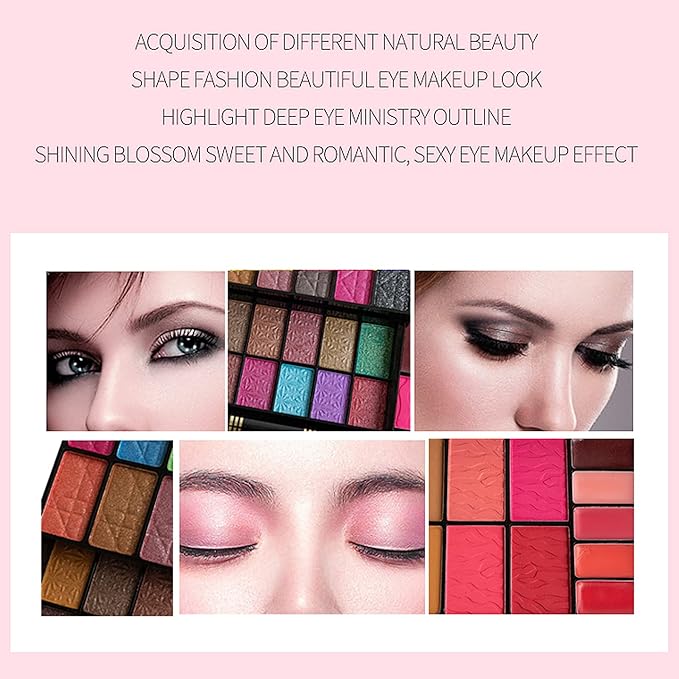 All In One Makeup Gift Kit Portable Contour Palette including 36 Eyeshadow Palette, Lip Gloss, Glitter Cream, Concealer, Blusher, Bronzer, Highlight and Contour - Teen Girl Gifts Trendy Stuff