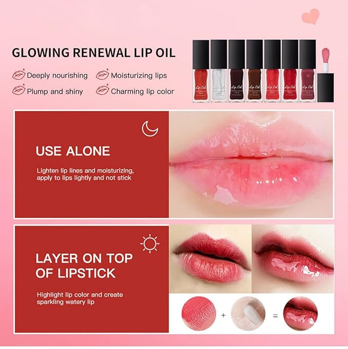 MAEPEOR Glowing Lip Oil 7 Colors Balm