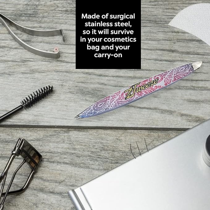 F.A.R.A.H Professional Z-Tweeze Dual Ended Tweezer - Mariposa Stainless Steel Tweezers