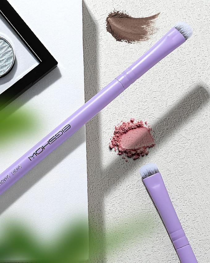 Eyeshadow Smudge Brush, EIGSHOW Short Shader Brush with Silver Ion Bristles – Precision Crease & Cat Eye Makeup, Vegan & Cruelty-Free (E806P)