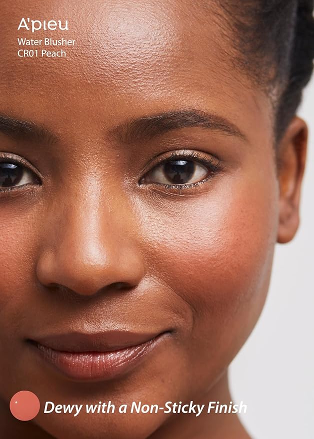 A'PIEU Juicy-Pang Water Blusher [CR01] – Fruity Liquid Blush for Cheeks, Buildable & Blendable Color, Hydrating Dewy Finish with Fruit Extract Blend & Rose Flower Water, 0.31 fl oz