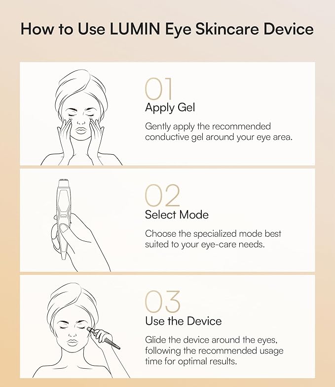 INIA Red Light Therapy for Face, 4-in-1 Beauty Device with Heat, Vibration, Massage & Red Light for Dark Circles, Puffiness & Skin Firming