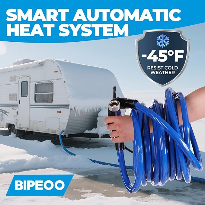 100FT Heated Water Hose for Rv,Heated Drinking Water Hose Antifreeze to -45°F,Great Rv Accessories for Campers,Livestock,Agriculture,Lead and BPA Free