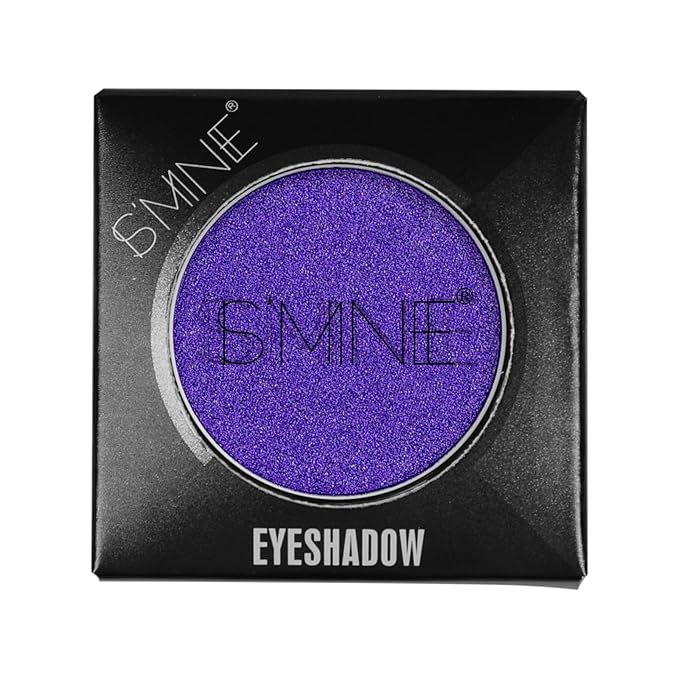 IS'MINE Single Purple Shimmer Eyeshadow Powder Palette High Pigment, Longwear, Intense Color Best Purple Violet Eyeshadow