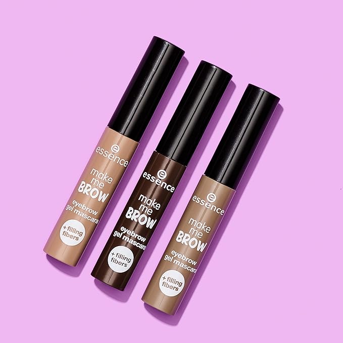 essence | 3-Pack Make Me Brow Eyebrow Gel Mascara | Infused with Fibers to Fill & Sculpt | Vegan & Paraben Free | Cruelty Free (01 | Blondy Brows)