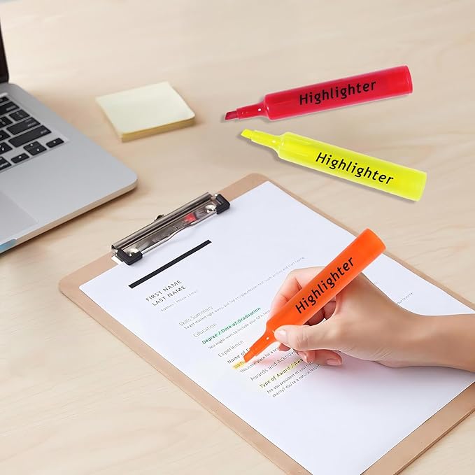 Aesthetic Highlighters 7 Pcs, Tank Style Highlighters Pastel Color, No Bleed Bible Highlighter Assorted Colors, Chisel Tip, Office School Supplies