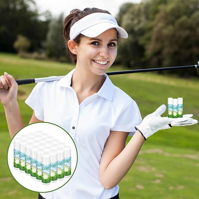 Demissle 24 Pcs Sports Team Gifts Sports Lip Balm Sports Party Favors Sports Theme Lipstick for Team Gifts(Golf)