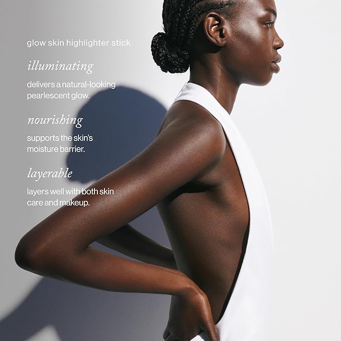 goop Beauty Glow Skin Highlighter Stick | Multi-Use Highlighter with Pearlescent Glow | Amino Acid & Micropearl Blend | Makeup and Skincare | Aura: Champagne Gold | 0.28 oz