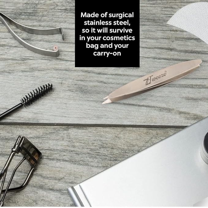 F.A.R.A.H Professional Z-Tweeze Dual Ended Tweezer - Steel Stainless Steel Tweezers