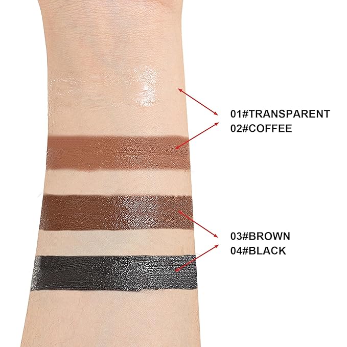 Cream Eyebrow, Brow Powder and Eyeliner Gel, Eye Brow Pomade Waterproof Highly Pigmented, Filler Thicker Brows, With Dual Head Brush 2Pcs