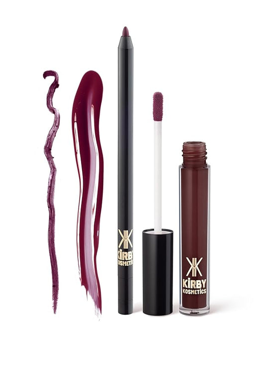Lip Kit Duo – Goddess Energy - TikTok-Viral Precision Liner & Glossy Liquid Lipstick, Clean 2-Step Set with Hydrating Long-Wear Color – Bold Inclusive Beauty for Everyday Konfidence