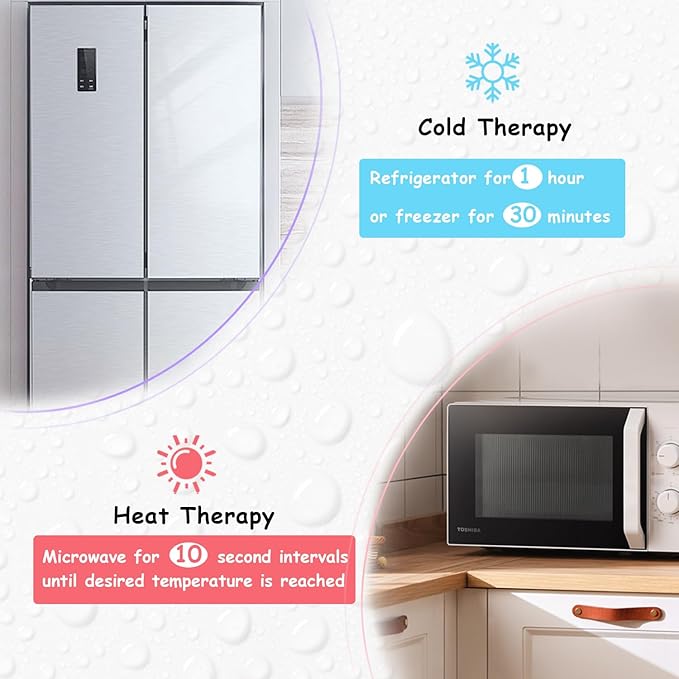 2PCS Adorable Cooling Eye Mask Gel Eye Mask, Reusable Hot Cold Therapy Cold Eye mask for Post Surgery, Puffiness, Dark Circles, Eye Bags, Dry Eyes, Migraines with Soft Plush Backing