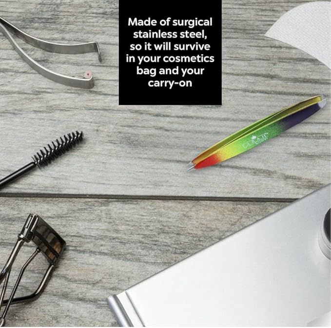 F.A.R.A.H Z-Tweeze Professional Stainless Steel Dual Ended Precision Tweezers Slanted and Pointed Tips (Africa)