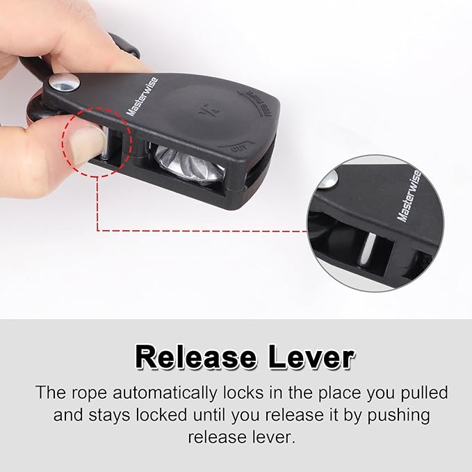 1/4" x12' Kayak Tie Down Straps with Reflective Stripe, Boat Trailer Straps Canoe Bow and Stern Rope Hanger Kayak and Canoe Accessories (Black, 4PCS)