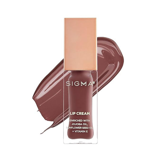 Sigma Beauty Lip Cream – Professional Liquid Lipstick Cream with an Ultra-Hydrating Formula and a Lustrous, Creamy Finish - Long Lasting, Lightweight & Non-Sticky Lip Creme (Dapper)