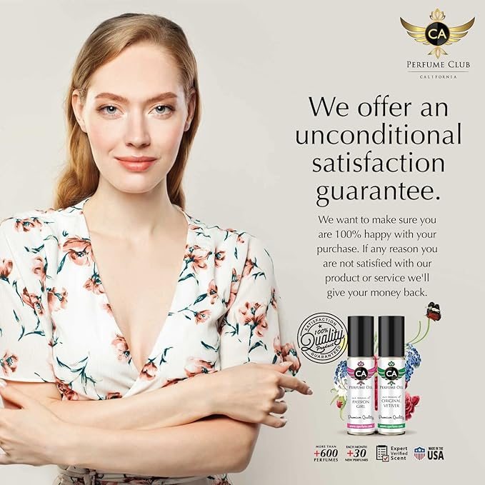 CA Perfume Impression of Emra Clean Musk For Women & Men Replica Fragrance Body Oil Dupes Alcohol-Free Essential Aromatherapy Sample Travel Size Concentrated Long Lasting Attar Roll-On 0.3 Fl Oz/10ml