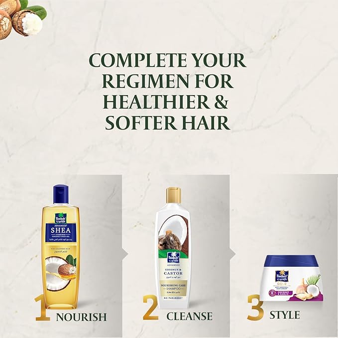 Parachute Advansed Shea Hair Oil| Moisturising Hair Oil |Nourishes Hair| For Frizz- Free, Soft & Shiny Hair| No Silicones & Parabens |6.7 fl.oz