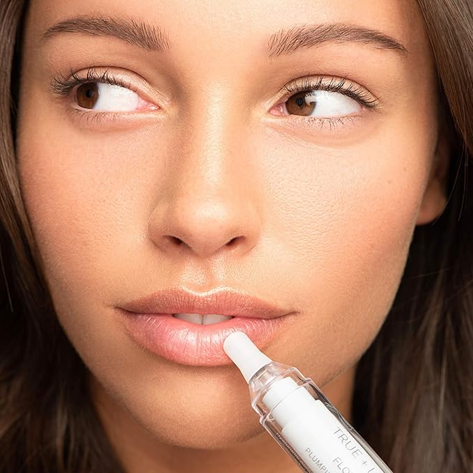 True + Luscious Flowerdose Lip & Eye Serum – 2-in-1 Lip Plumping & Eye Serum for Dry Lips and Dark Circles – Intensely Hydrating, Anti-Aging Formula – 0.5 oz