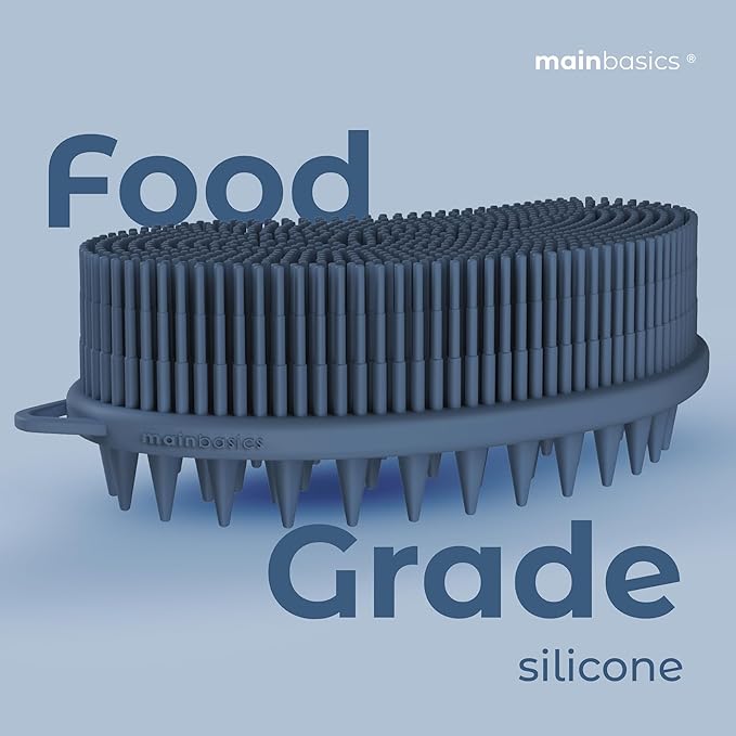 Mainbasics exfoliating silicone body scrubber