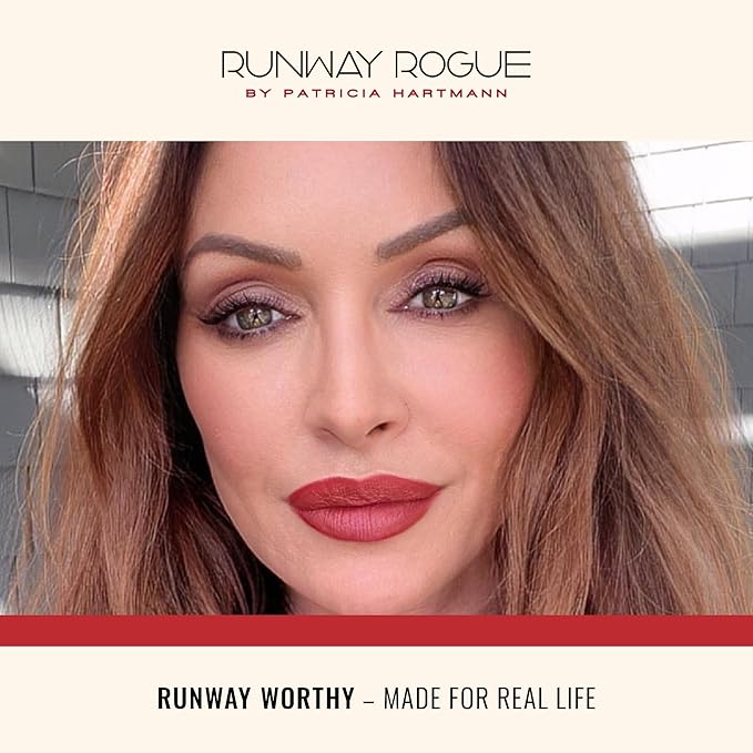 Runway Rogue 90s Vibe Lipstick, Moisturizing Matte Midnight-Merlot Dark Burgundy Lipstick, ‘1993’