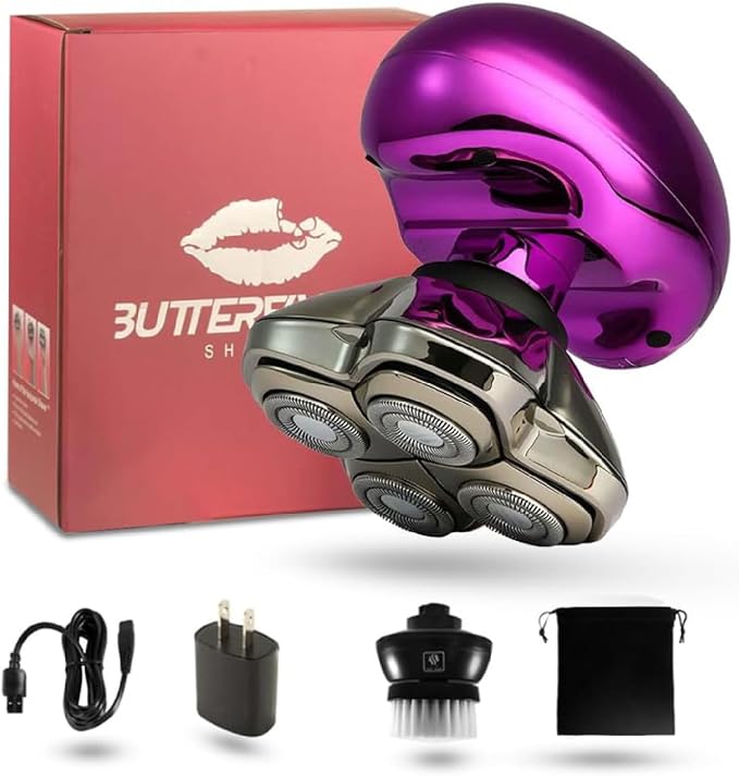 Skull Shaver Butterfly Kiss Pro (Purple): Best Electric Shaver for Bikini, Leg, Body Shaving