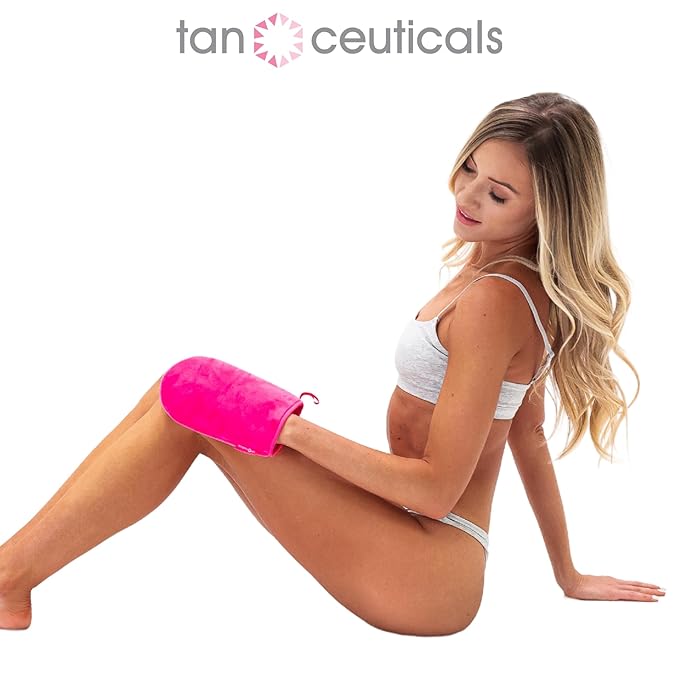 Tanceuticals Self Tanning Mitt - Essential For An Even, Streak-Free Tan - Protects Hands and Palms - For Use With Tanceuticals Award-Winning Self Tanners - Washable Applicator Mitt