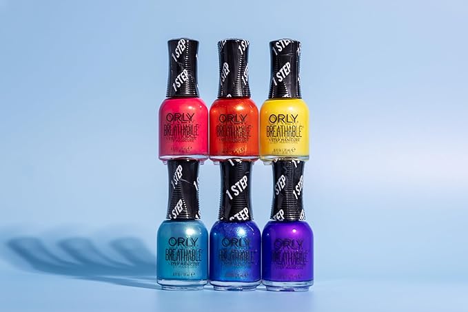 Orly Melting Point Nail Polish Collection | Aqua Blue Shimmer | Long-Lasting, Full Coverage Formula with Gripper Cap | Vegan & Cruelty-Free (Glass Act)