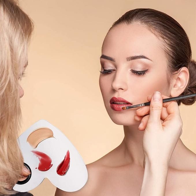 2Pcs Cosmetic Makeup Palette, Premium Stainless Steel Metal