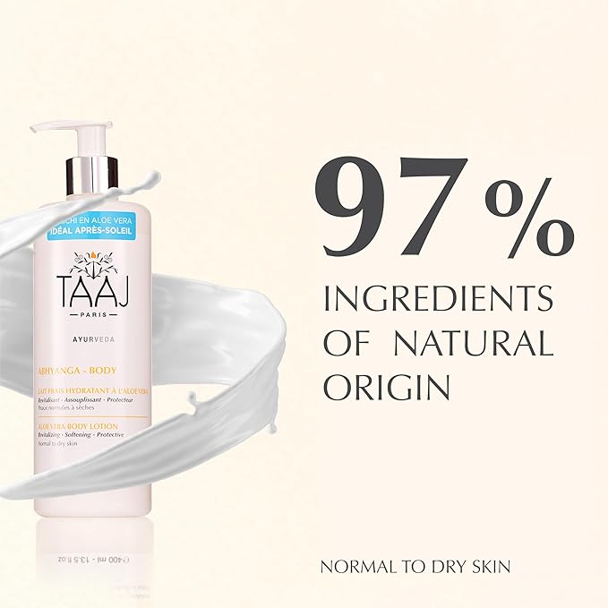 | Refreshing Body Milk with Aloe Vera – Soothes, Hydrates & Revitalizes | Regenerating, Softening & Protective Actives | Non-Greasy Finish |Ayurvedic Skincare | 97% natural & Vegan | 13.5 fl oz