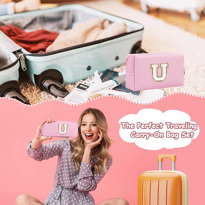 2pcs personalized initial letter makeup