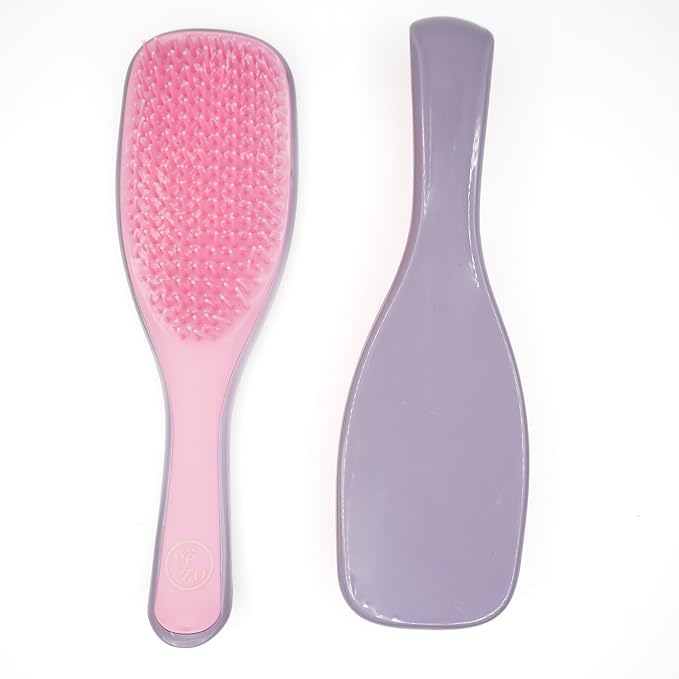 Pink & Purple Dual Length Bristles Hair Brush