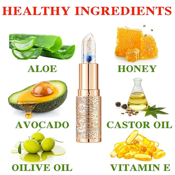 2 Pcs Temperature Color Change Lipstick,Long Lasting Nourishing Moisturizing Lipgloss,Magic Temperature Color Changing Lipstick,Lip Gloss,Waterproof Matte Lip Balm Makeup AB007