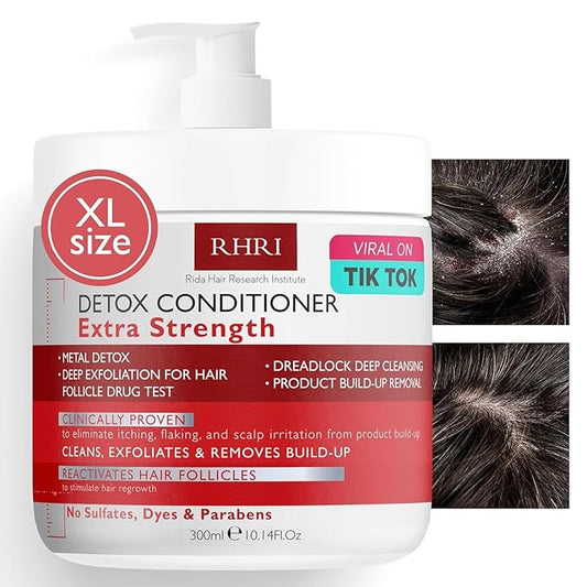 Detox Conditioner – Deep Cleansing Hair Conditioner for Damaged Dry Hair | Heavy Metal Detox & Build-Up Removal | Nourishing Scalp Care, Sulfate-Free Formula – 300ml
