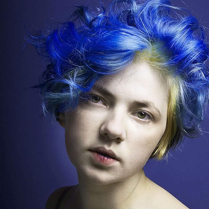 Blue Temporary Hair Color,Natural Hair